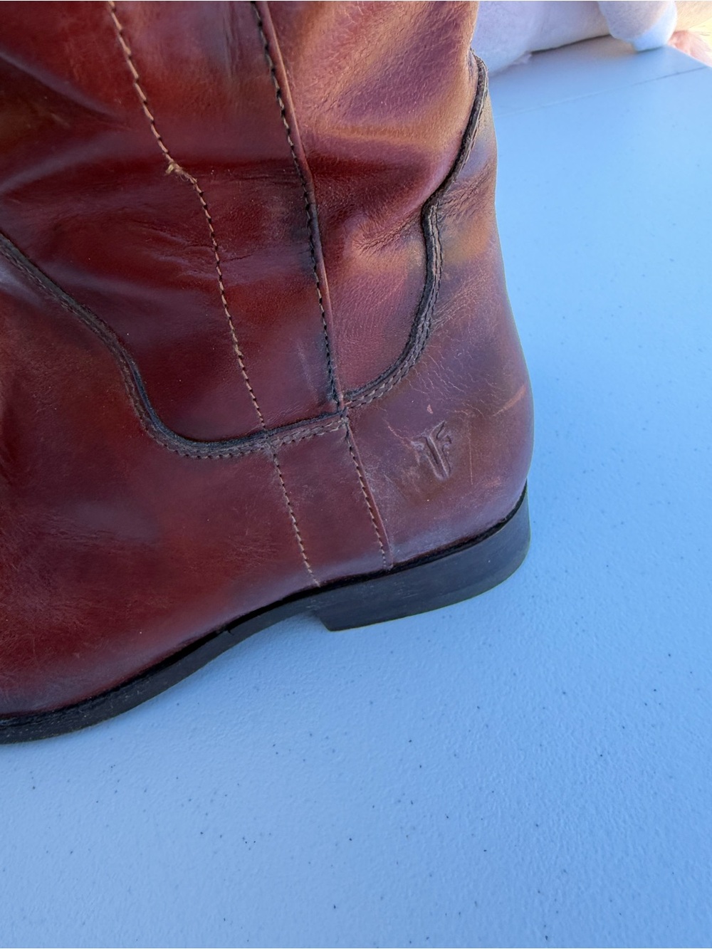 Frye Chestnut Leather Riding Boots - Picture 9 of 10
